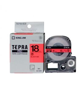 Nhãn in Tepra Epson SC18R | khổ 18mm x dài 8m