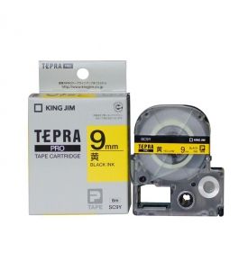 Nhãn in Tepra Epson SC9Y | khổ 9mm x dài 8m