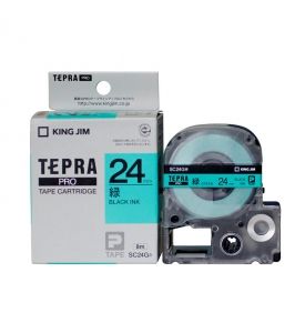 Nhãn in Tepra Epson SC24G | khổ 24mm x dài 8m