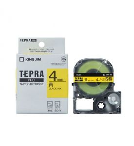 Nhãn in Tepra Epson SC4Y | khổ 4mm x dài 8m