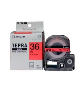 Nhãn in Tepra Epson SC36R | khổ 36mm x dài 8m