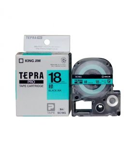 Nhãn in Tepra Epson SC18G | khổ 18mm x dài 8m